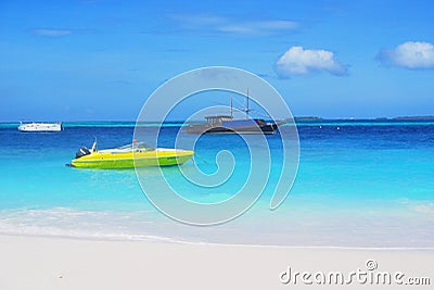 Various Boats, Resort Style, Malahini Kuda Bandos Editorial Stock Photo