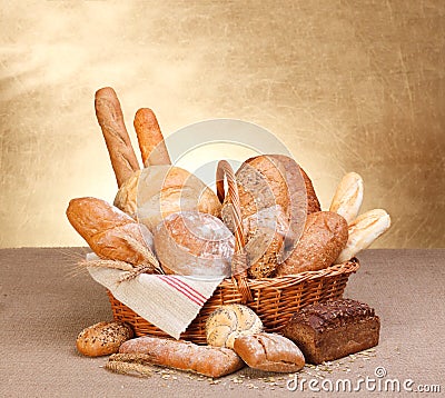 Various breads Stock Photo