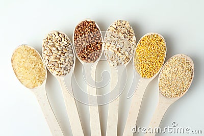 Various cereals Stock Photo