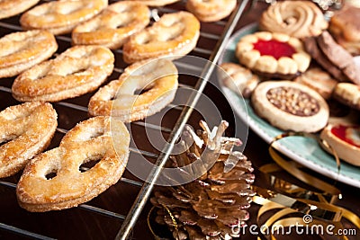 Various christmas cookies Stock Photo