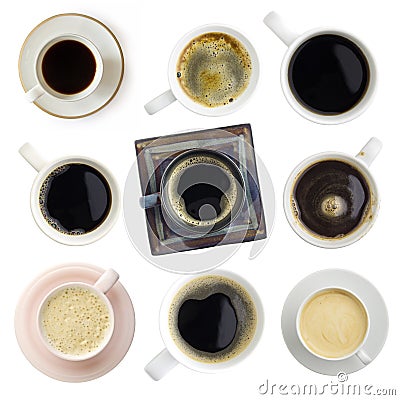 Various coffee set Stock Photo