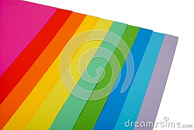 Various color paper Stock Photo