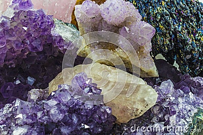 Various crystals Stock Photo
