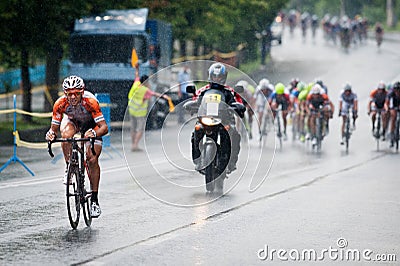 Various cyclists Editorial Stock Photo