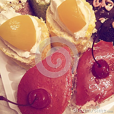 Various desserts Stock Photo