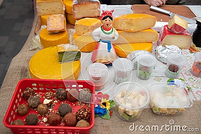 Various fast food. Festival of Street Food, Oktoberfest Stock Photo