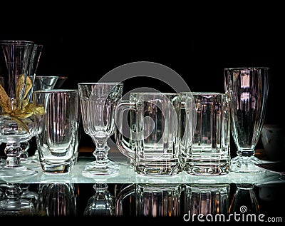 Various glasses Stock Photo