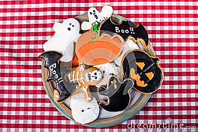 various halloween cookies Stock Photo