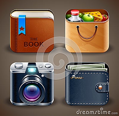 Various icons Vector Illustration