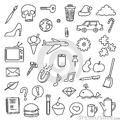 Various icons Vector Illustration