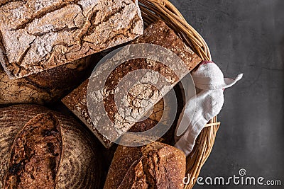 Fresh sourdough bread Stock Photo