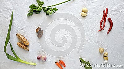 Various kinds of herbs for cooking Stock Photo