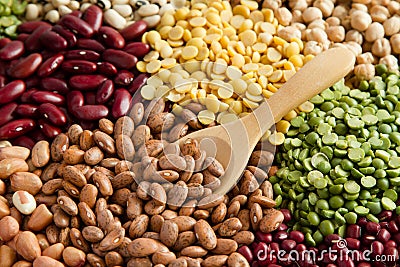 Various of legumes Stock Photo