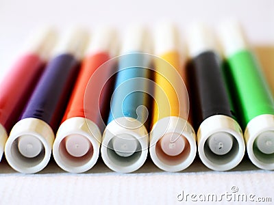 Various Magic Markers 4 Stock Photo