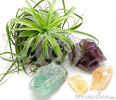 Various Minerals and crystals Stock Photo