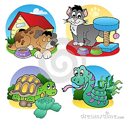 Various pets images 2 Vector Illustration