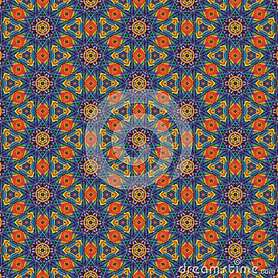 Various polygons are combined to form close to the circular form and spread out in radial form. Stock Photo