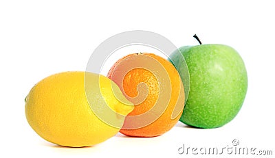 Various ripe fruits Stock Photo