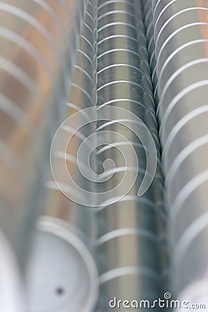 Air System Pipes Stock Photo