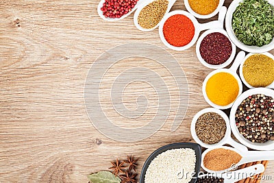 Various spices selection Stock Photo