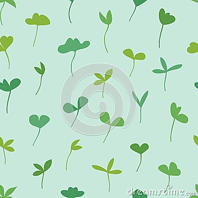 Various sprouts Vector Illustration