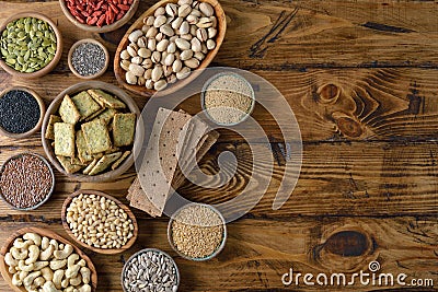 Various super foods Stock Photo