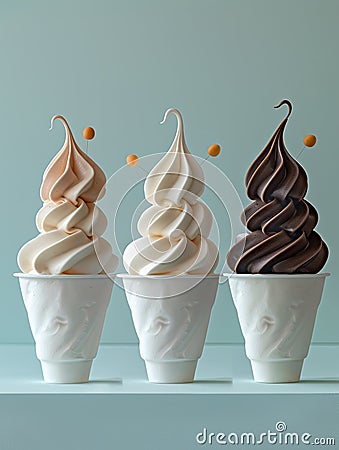 icecream creations Stock Photo