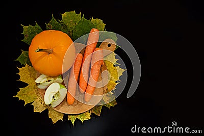 Various fresh vegetable on cutting board Stock Photo