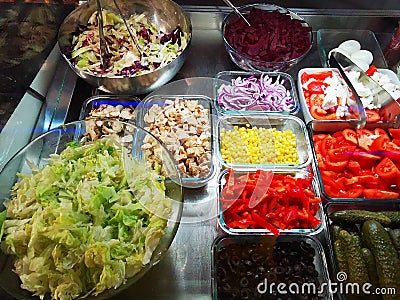 Various vegetables - swedish buffet Stock Photo