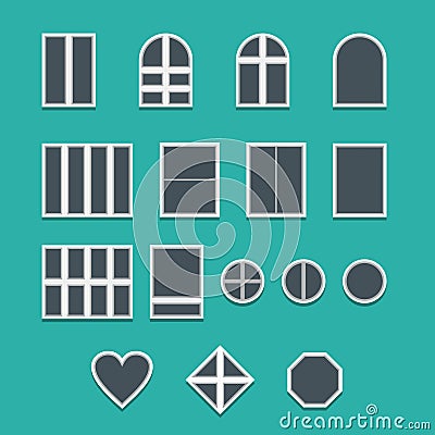Various Windows Vector Illustration