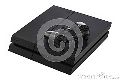 VARNA, Bulgaria - 18 November, 2016: Sony PlayStation 4 game console Editorial Stock Photo