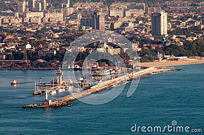 Varna harbour Stock Photo