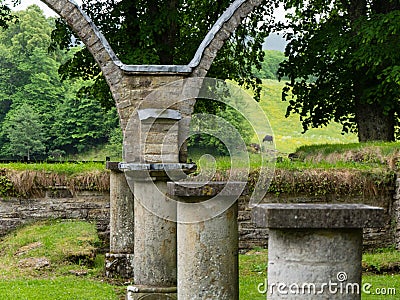 Varnhem monastery ruins in Sweden Stock Photo