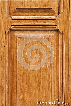 Varnished wooden door Stock Photo