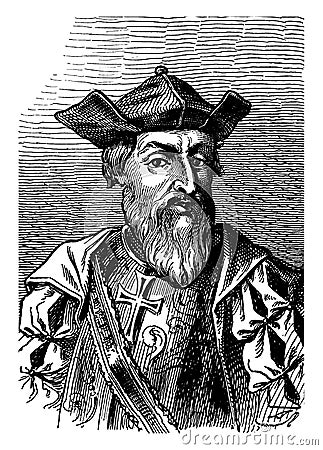 Vasco da Gama, vintage illustration Vector Illustration
