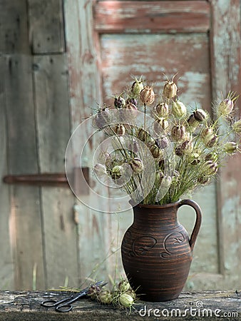 Vase of flowers Stock Photo