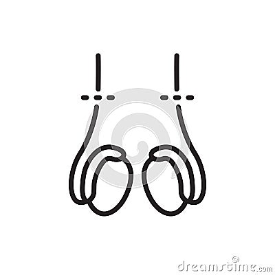 Vasectomy line icon, vector illustration Vector Illustration