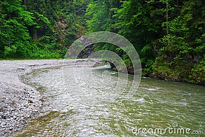 The Vaser valley in Maramures Mountains. Stock Photo