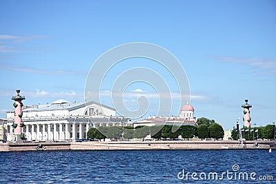 Vasilievsky island Stock Photo