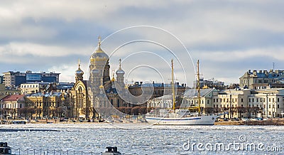 Vasilievsky Island Editorial Stock Photo