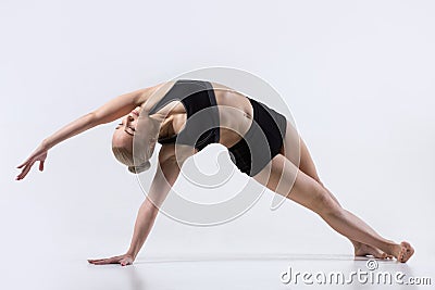 Vasisthasana Pose with bending Stock Photo