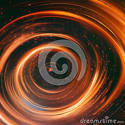 Swirling dimension of a portal with shimmering lights generated by ai Stock Photo