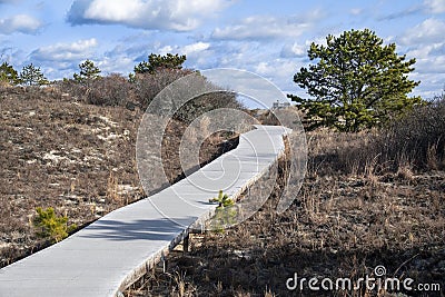 the vast landscape of parker river national wild life refuge Stock Photo