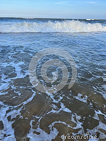 The vast ocean, with its boundless expanse, is a breathtaking sight Stock Photo