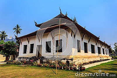 Vat visounnarath luang prabang, ancient temple Stock Photo