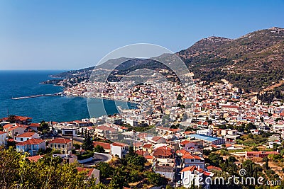 Vathy Samos Stock Photo