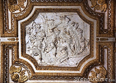 Vatican Ceiling Inside Sculpture Christian Martyrs Editorial Stock Photo