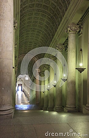 Vatican City, Rome, Italy - July 10, 2017: Vatican Royal Staircase Editorial Stock Photo