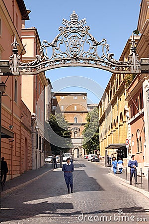 Vatican Entrance Rome Italy Editorial Stock Photo