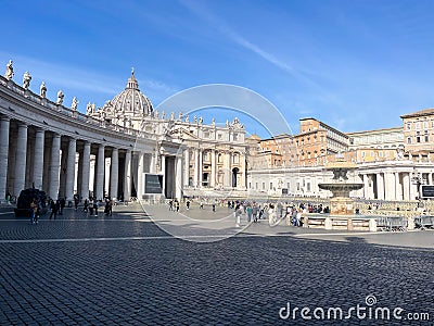 Vatican, March 15th 2023 The spring sunny day in Vatican Square Editorial Stock Photo